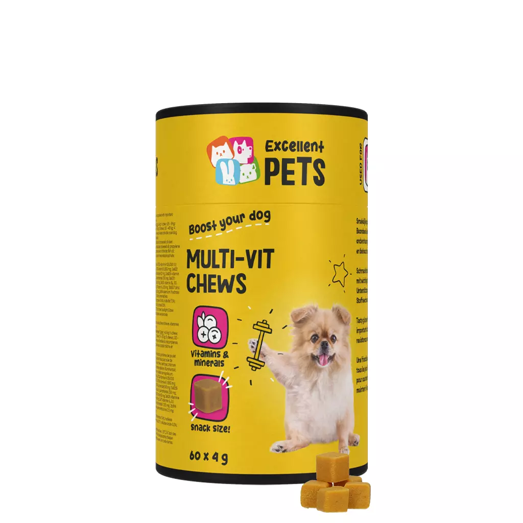 excellent pets multi-vit 60 броя меки дъвчащи лакомства за кучета - продукт