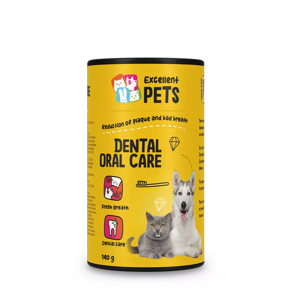 грижа за устна хигиена на кучета и котки excellent pets dental oral care 140 г - продукт