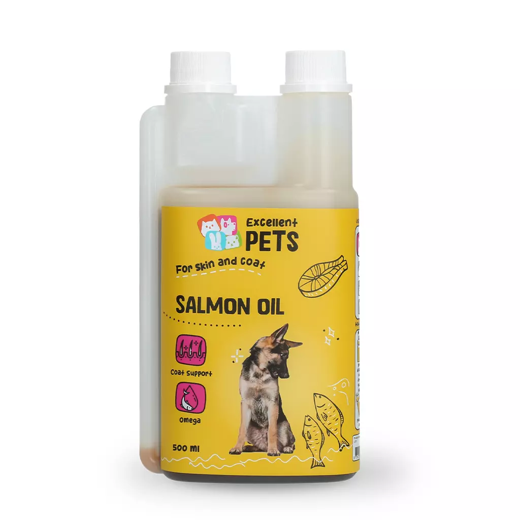рибено масло от сьомга за кучета excellent pets 500 мл