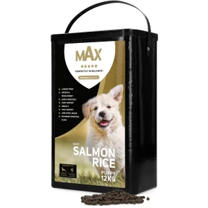 суха храна за малки кучеtа max puppy със сьомга и ориз 12 кг - продукт