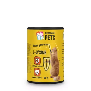 имуностимулатор л-лизин catl001 - l-lysine excellent pets 50 г - снимка продукт